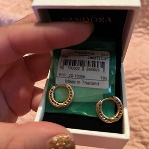 Pandora Rose gold earrings